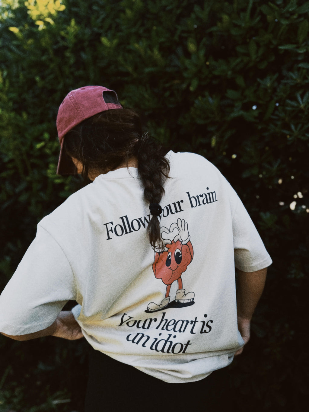 T-SHIRT BEIGE FOLLOW YOUR BRAIN